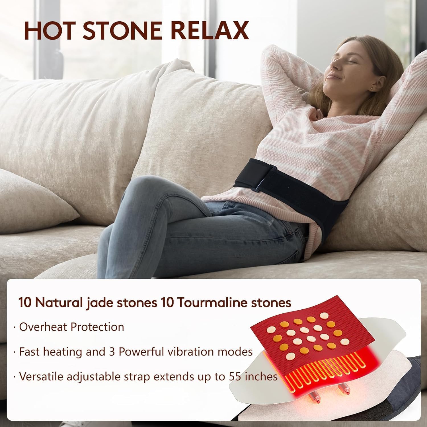 Detalle de UTK Lower Back Heating Pad, XXL
