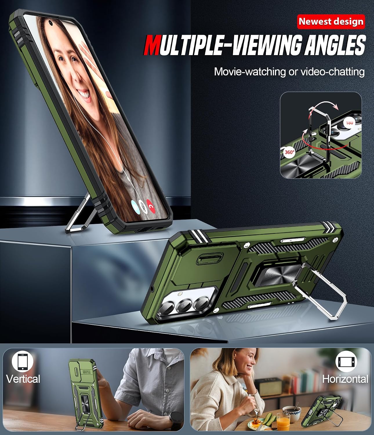 Thumbnail 3 de Samsung Galaxy A17 phone case with lens slider