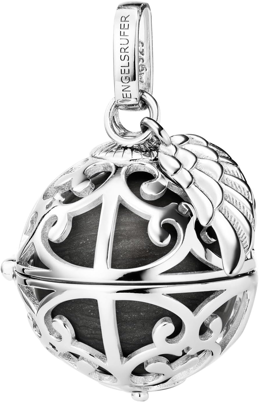 Detalle de Engelsrufer Damen Anhänger für Halskette mit Flügel aus Sterling Silber, Rosé, Mit austauschbarer Klangkugel S – ER-23-16-S