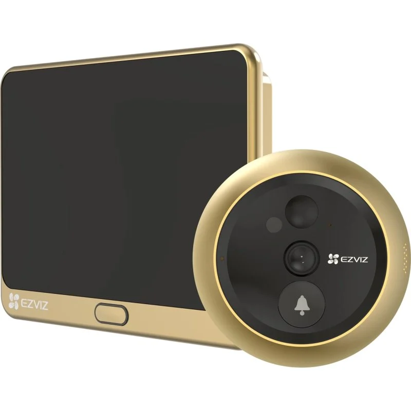 Detalle 2 de EZVIZ DP2C Mirilla digital WiFi FullHD dorado