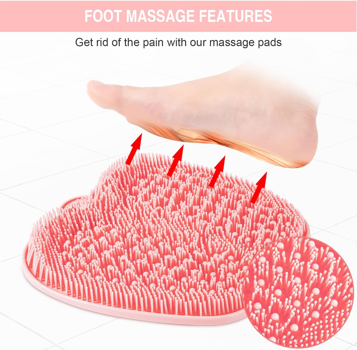 Thumbnail 3 de HONYIN Larger Foot Scrubber 28.4 x 28.4 cm