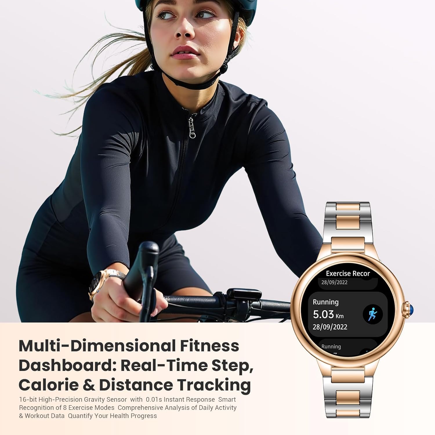 Detalle 2 de 2026 Upgrade Smart Watch for Women 1.19" AI Fitness Tracker