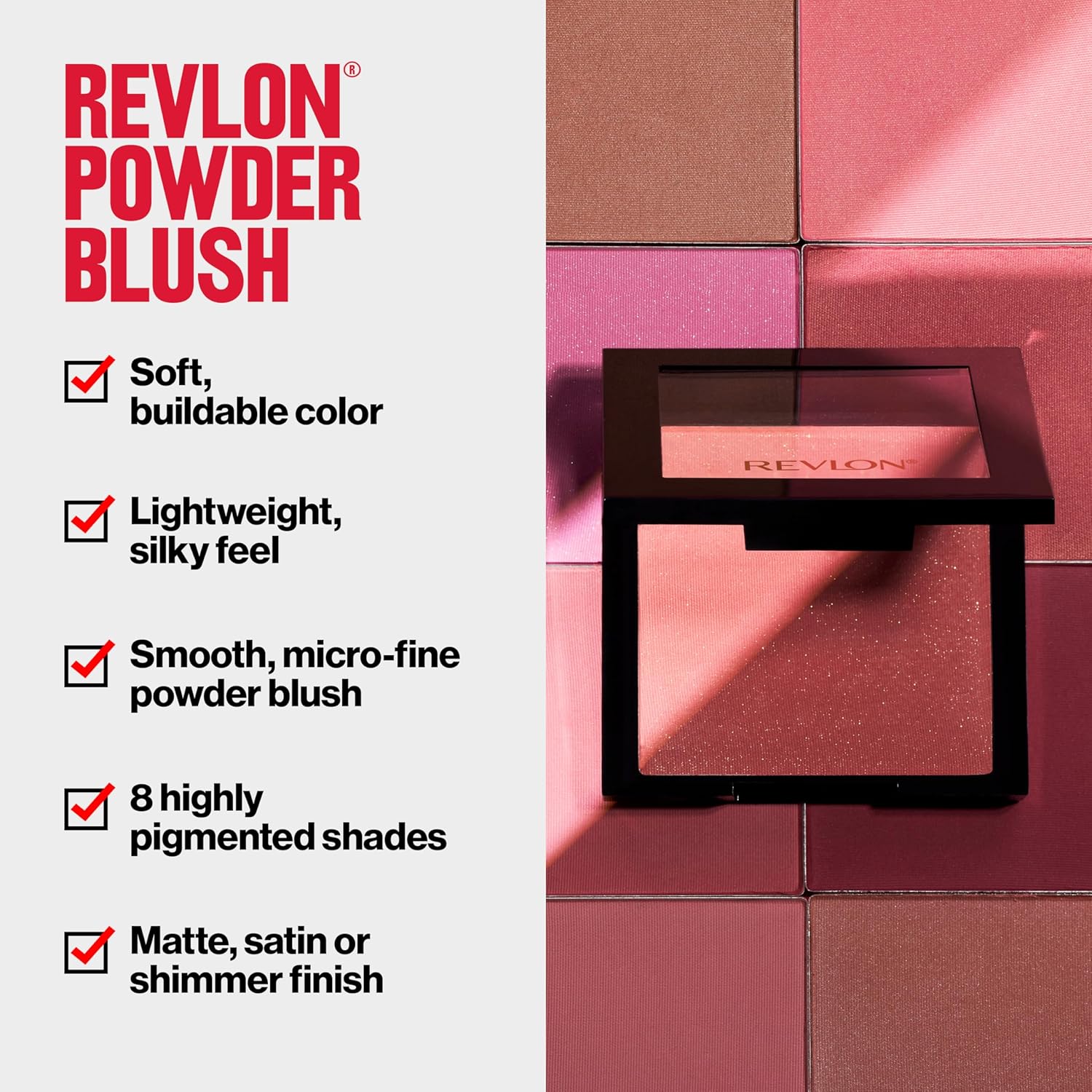 Thumbnail 2 de Revlon Powder Blush 006 Naughty Nude: fard in polvere satinato, definizione modulabile