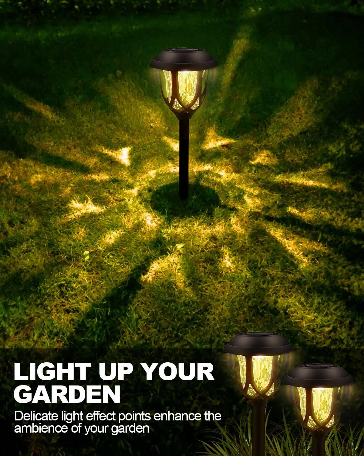 Thumbnail 3 de KALAHOL Solar Lights Outdoor Garden (Warm White) – IP44 Waterproof Pathway Lighting, Dusk to Dawn, 6 Pack