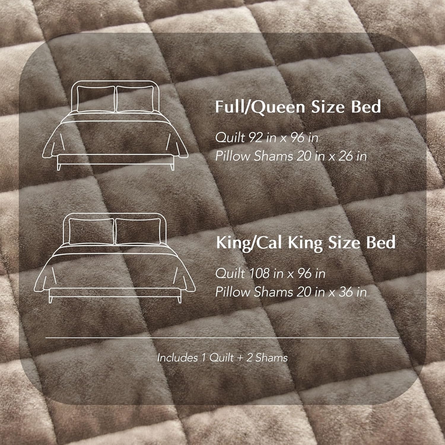 Thumbnail 5 de RECYCO Velvet Quilt King Size