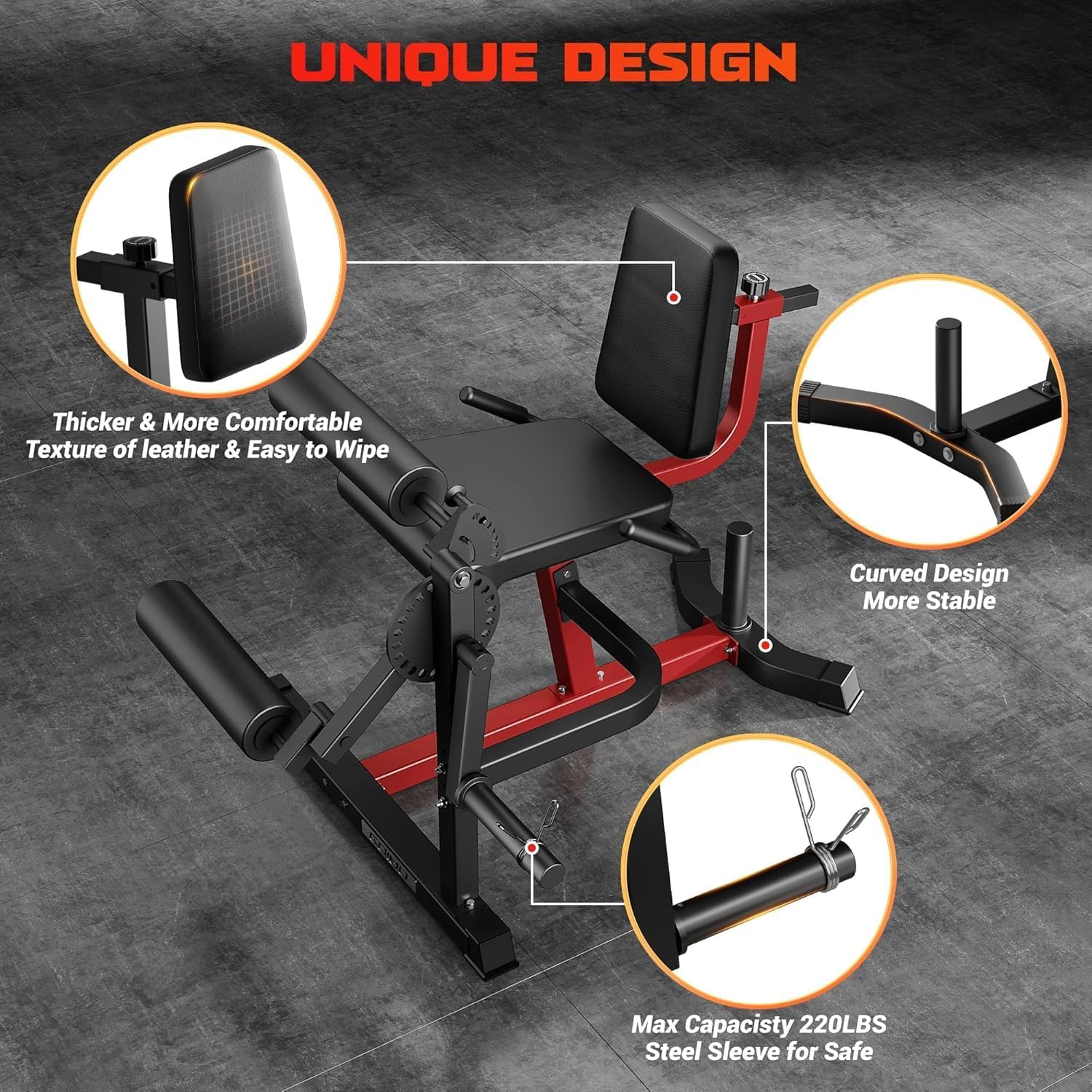 Thumbnail 4 de allviate GOIMU Leg Extension and Curl Machine, Adjustable 4-in-1 Home Gym