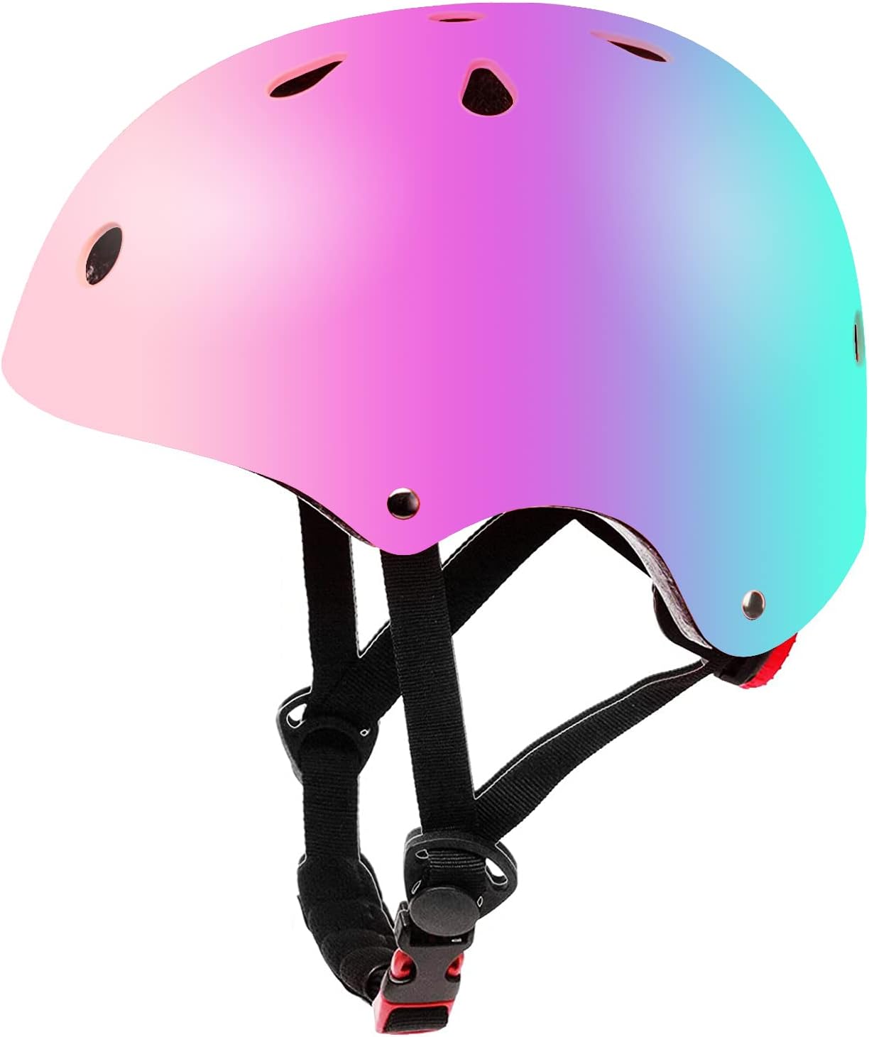 Thumbnail 6 de Color Gradient Adjustable Kids Bike Helmet 7-in-1 Protective Gear Set