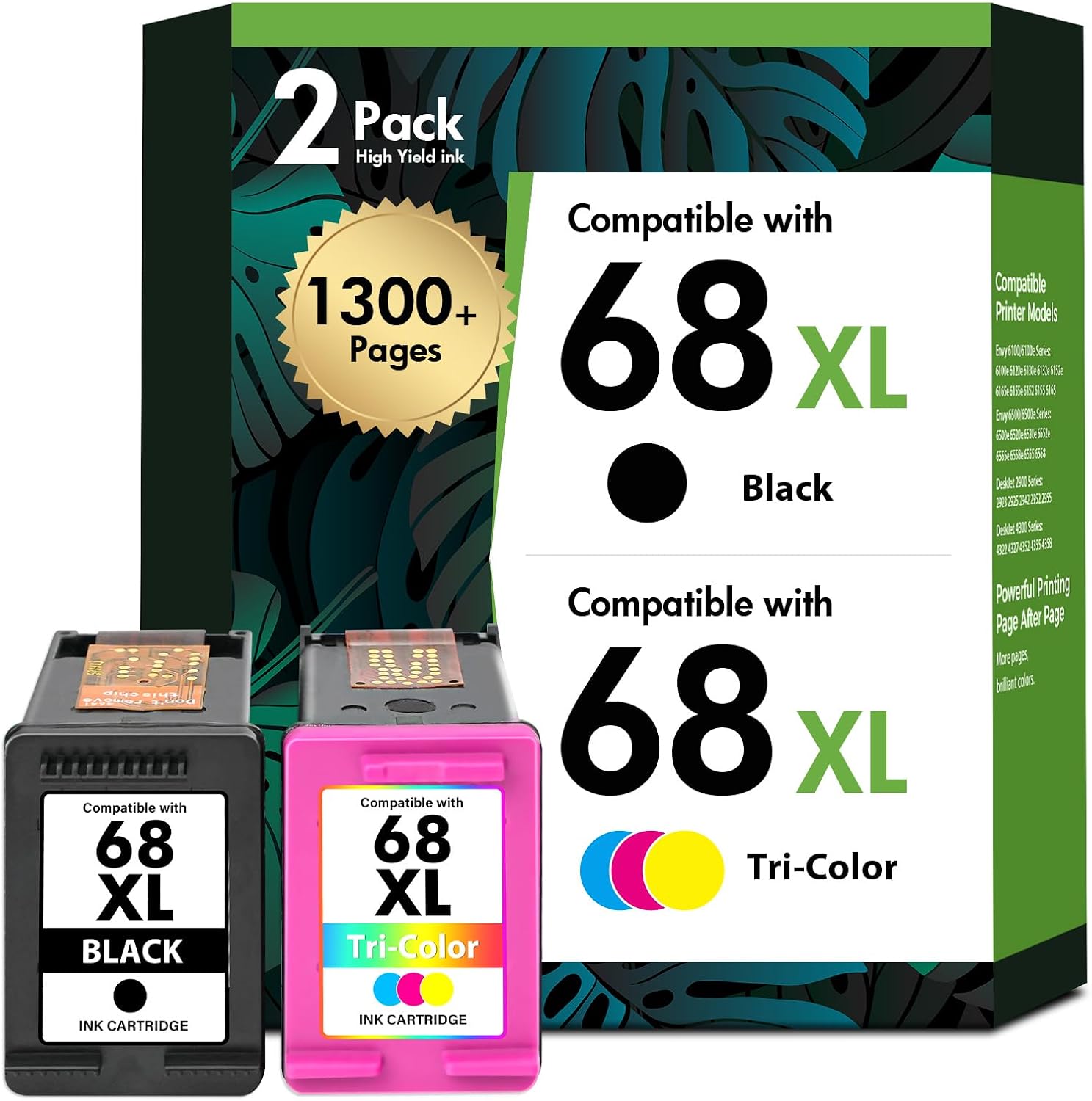 Detalle de HP-compatible ink cartridges, 68XL