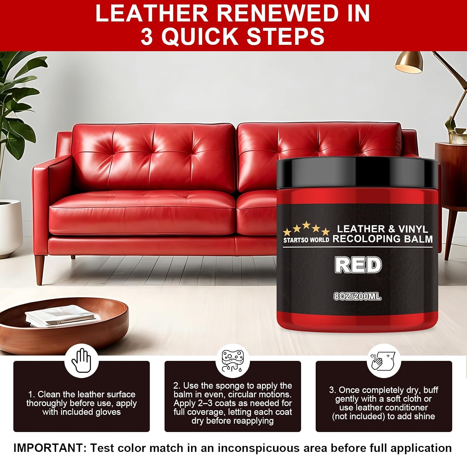 Thumbnail 4 de STARTSO WORLD Leather Recolouring Balm 200ml