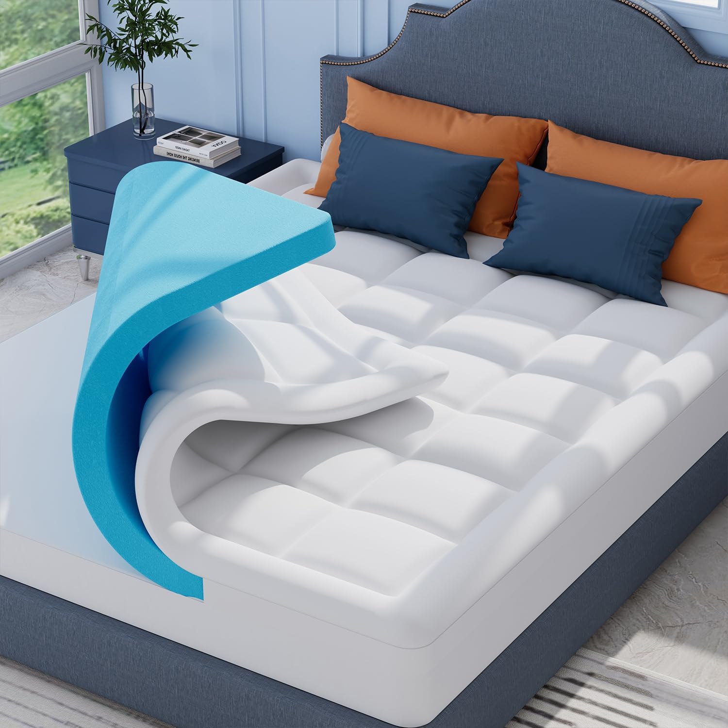 Detalle de ELEMUSE Matratzen Topper 180x200 cm