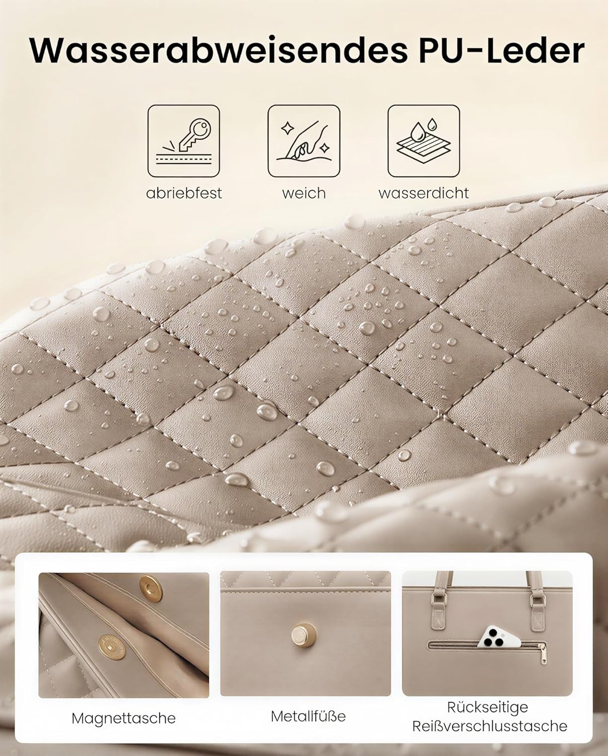 Thumbnail 5 de LOVEVOOK Damen-Handtasche groß: Laptoptasche & Shopper für Büro, Uni und Schule