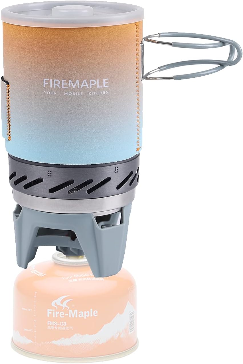 Detalle de Fire-Maple camping stove gas system