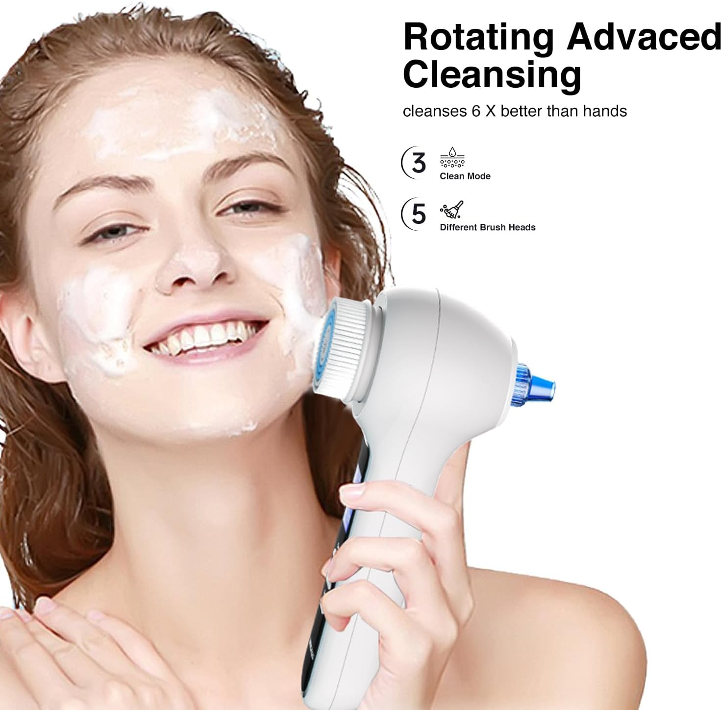 Detalle de UMICKOO 3-in-1 Facial Cleansing Brush & Blackhead Remover