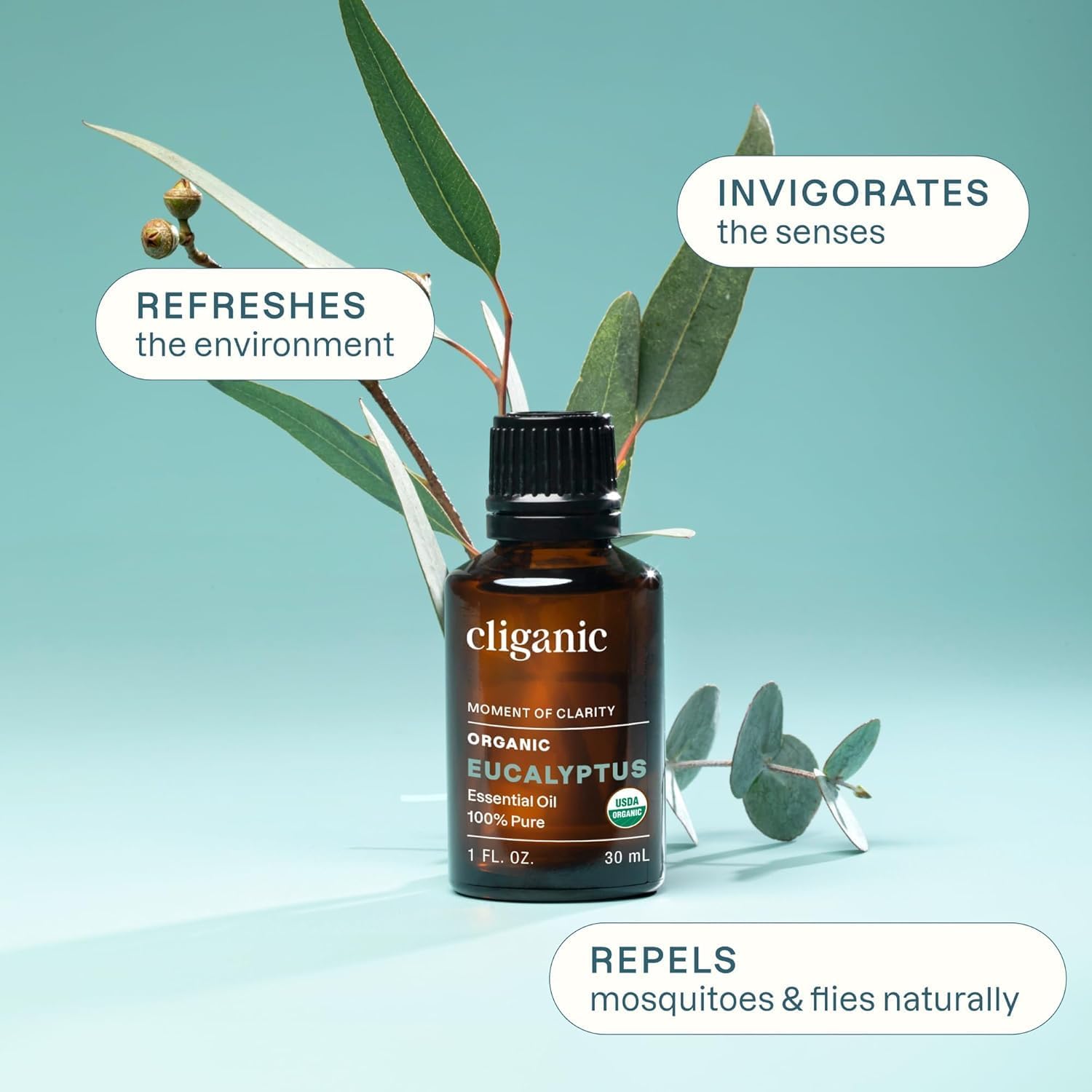 Detalle 2 de Cliganic Eucalyptus Essential Oil 1oz