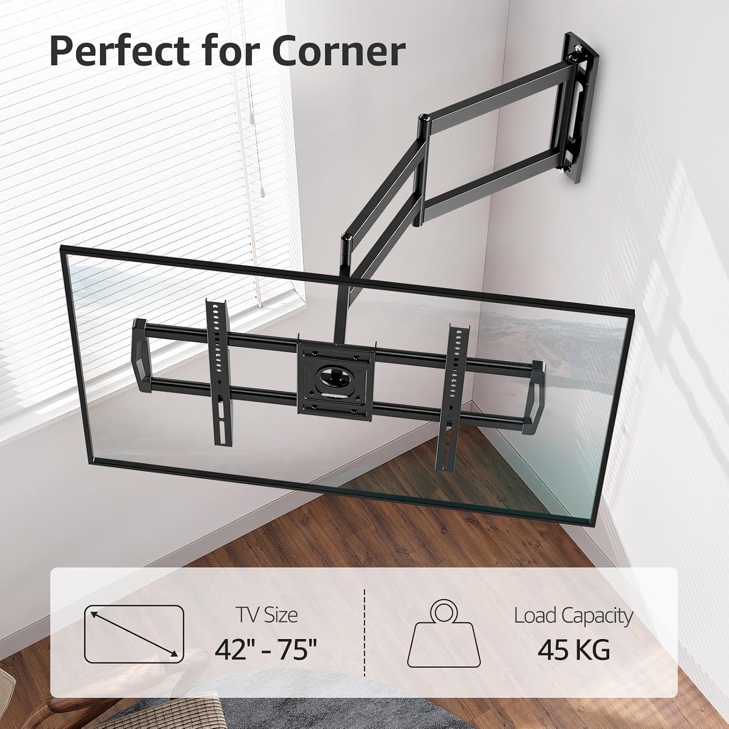 Detalle de MOUNTUP MU0047-L 37.9" Long Arm TV Wall Mount