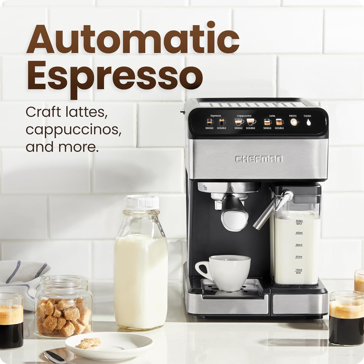 Thumbnail 1 de Chefman CaféMaster Pro 1.8L Espresso Machine