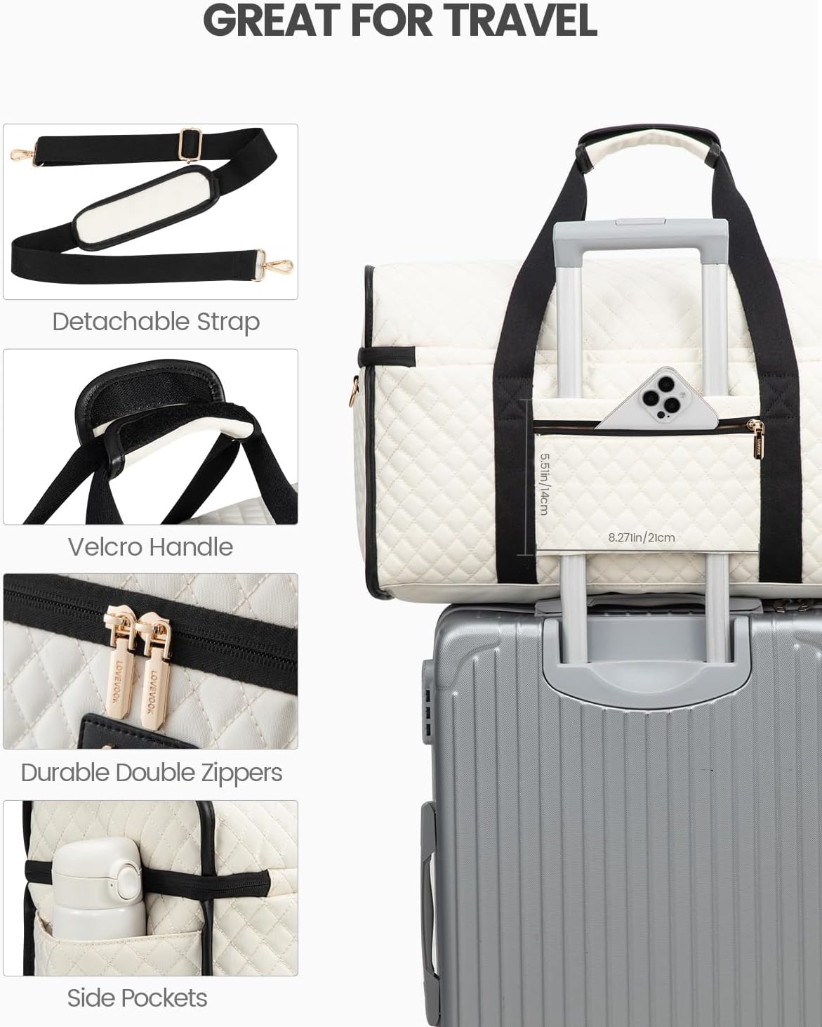 Thumbnail 5 de LOVEVOOK Travel Bag 53cm carry‑on