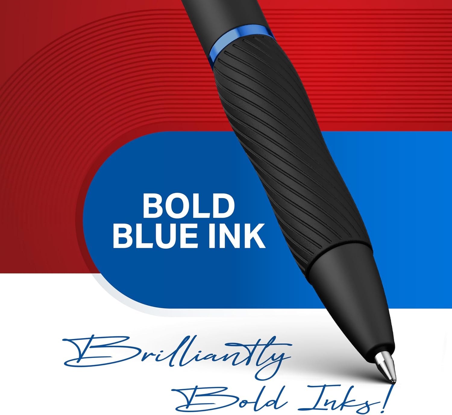 Detalle de Sharpie S-Gel Gel Pens, Medium Point (0.7mm), Blue Ink – 12 Pack