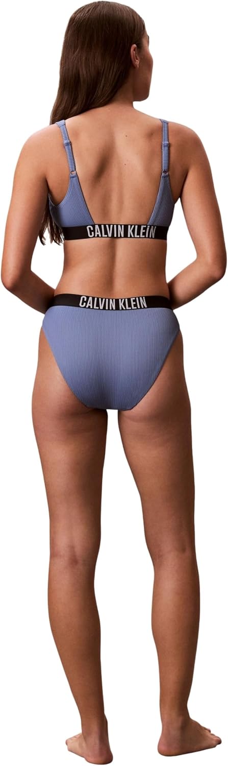 Detalle de Calvin Klein Bikini Lv00q61240: Slip bikini a vita media in tessuto morbido, comfort diario
