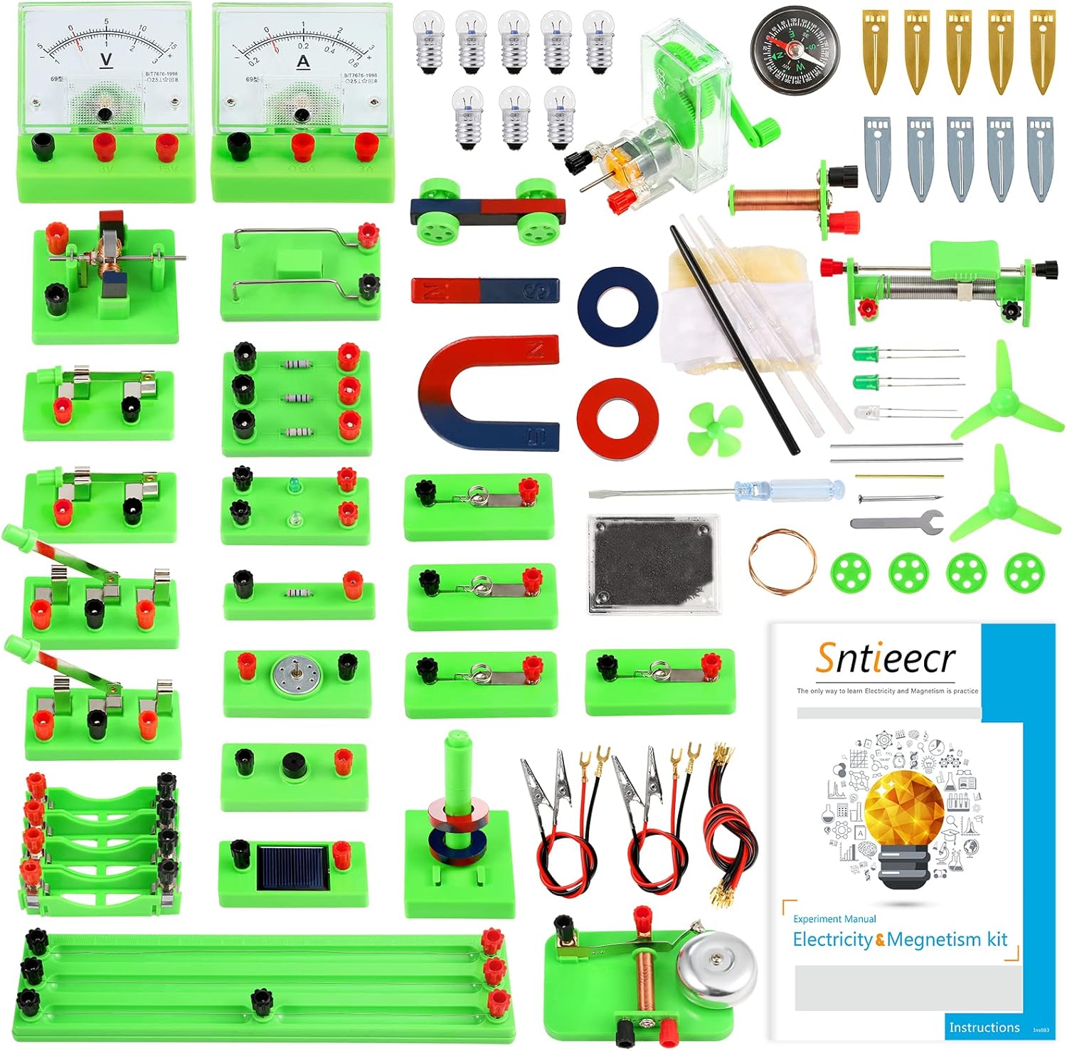 Sntieecr STEM Physics Electric Circuit Kit 77pcs