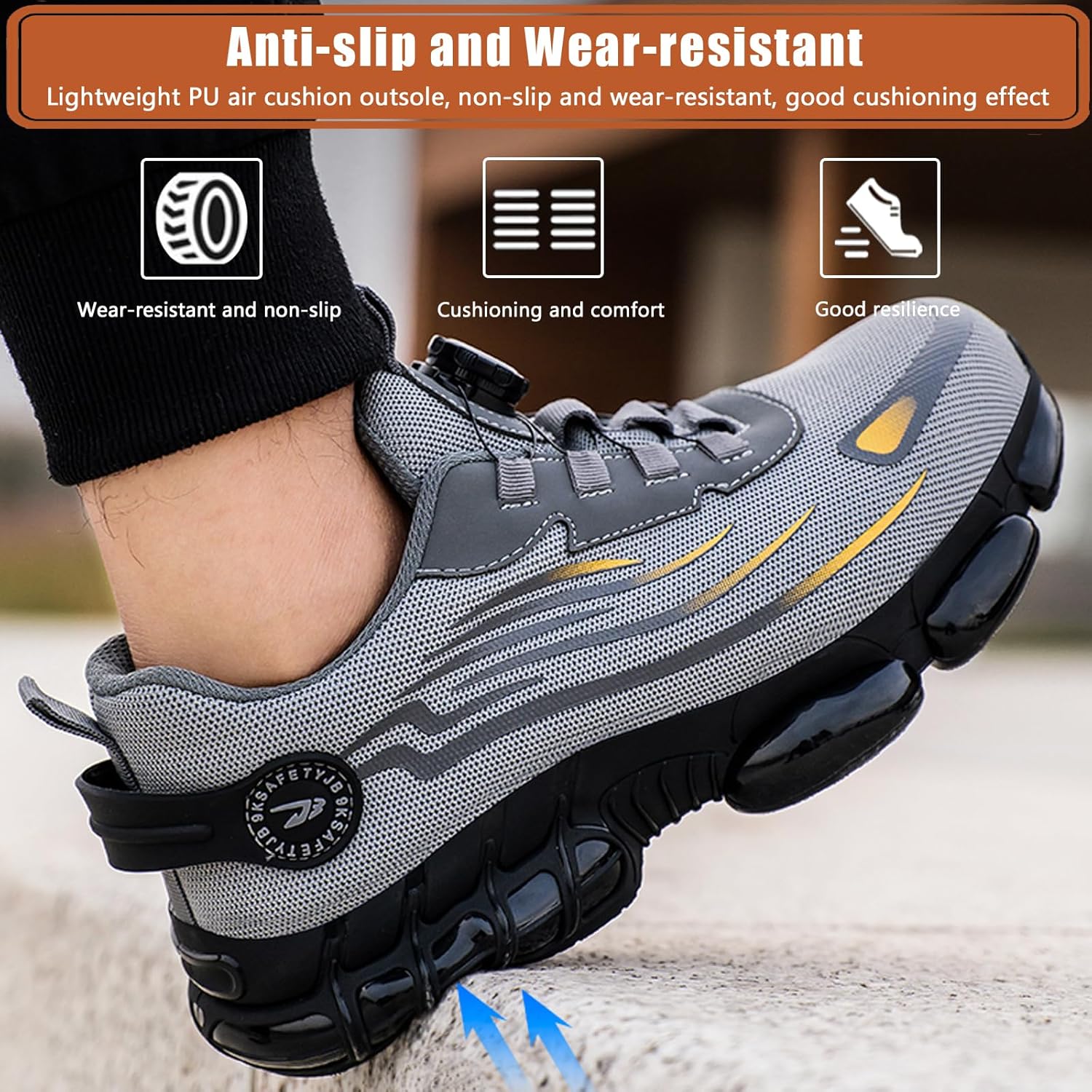 Thumbnail 1 de OBIDER Safety Trainers: Comfortable, Durable Work Shoes with Upgraded Safety Features