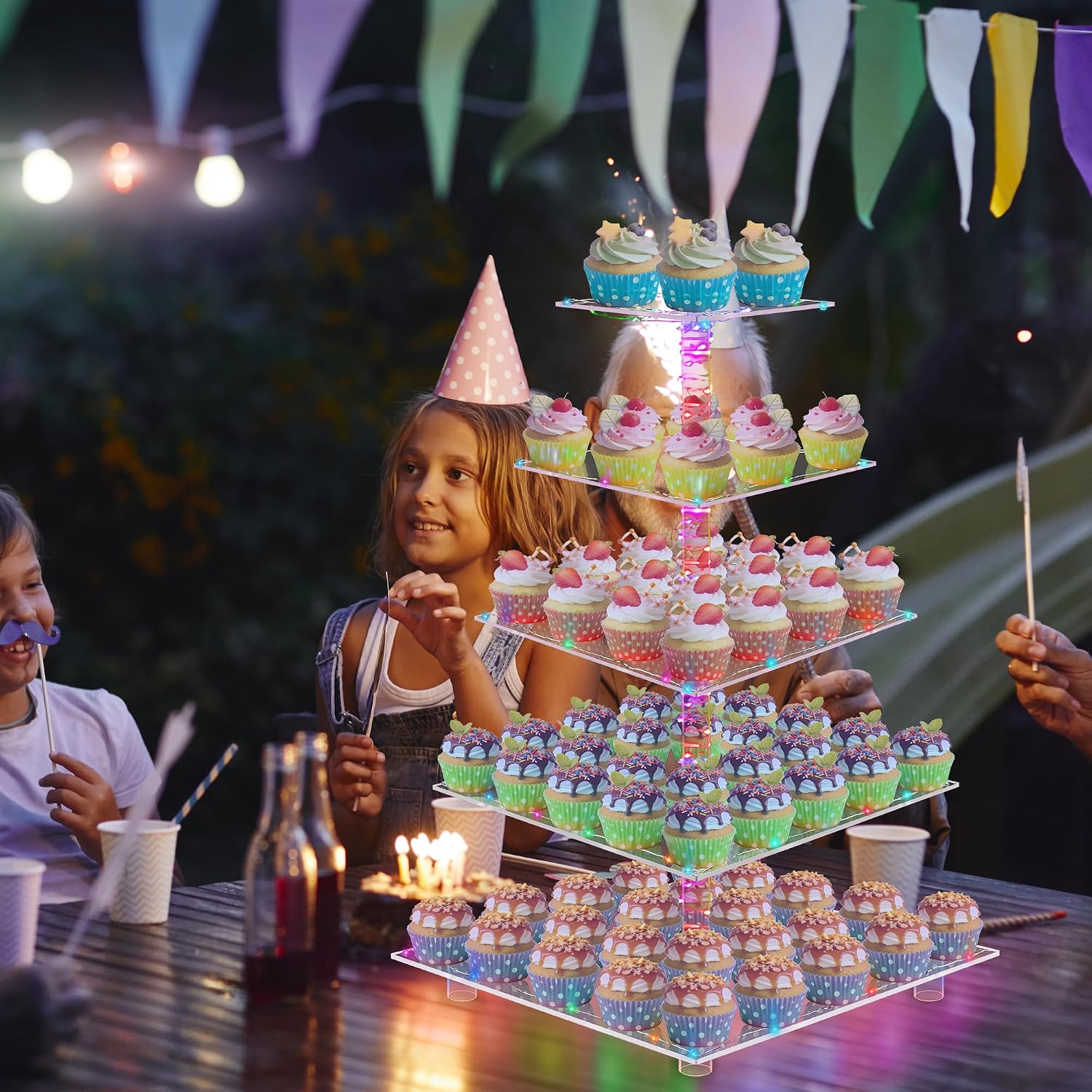 Detalle 2 de YestBuy Cupcake Stand 5-Tier cupcake tower ๐ง