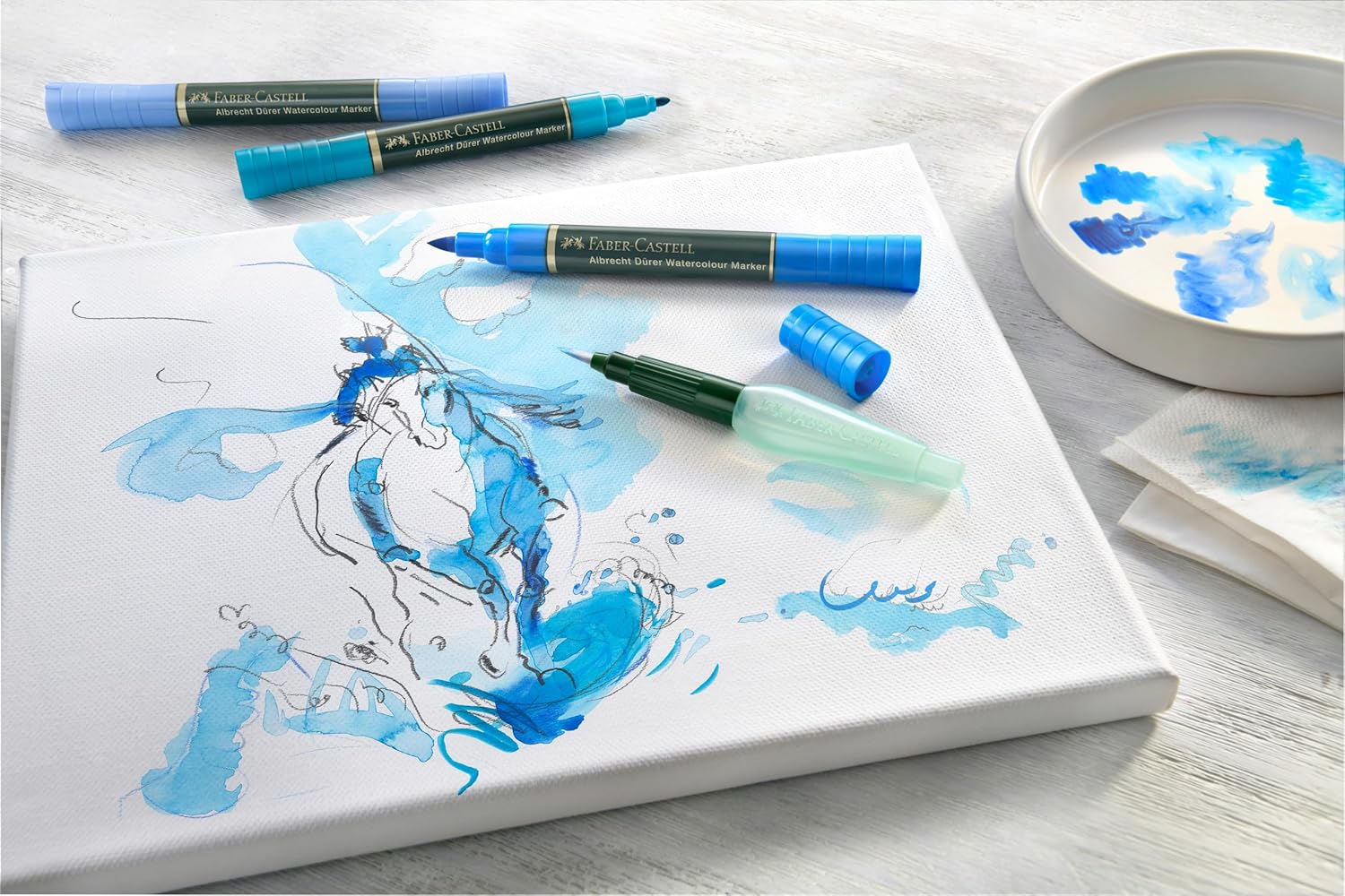 Detalle de Faber-Castell AG160330 Albrecht Durer 30-Piece Watercolour Marker Set