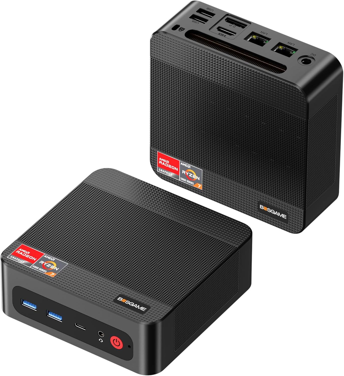 Detalle de BOSGAME P3 Mini Gaming PC with Ryzen 7 7840HS — Compact Power for 3x4K Displays and Multitasking