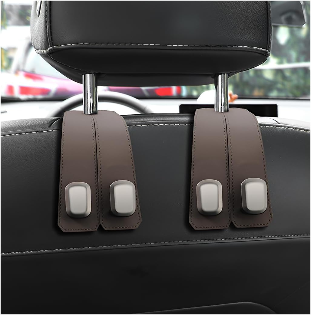 Thumbnail 6 de LSKASELUE Car Seat Headrest Hook Leather