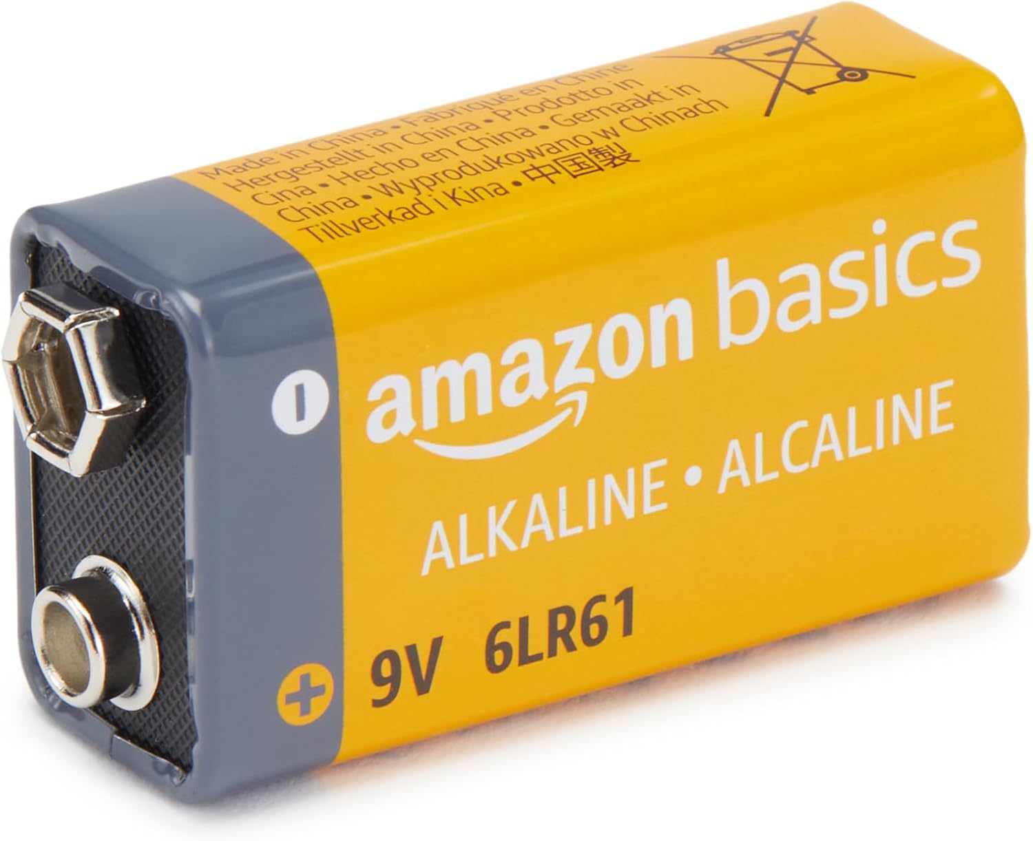 Detalle 2 de Amazon Basics 9 V Alkalibatterien (9V/6LR61) im 8er-Pack – 5 Jahre lagerfähig