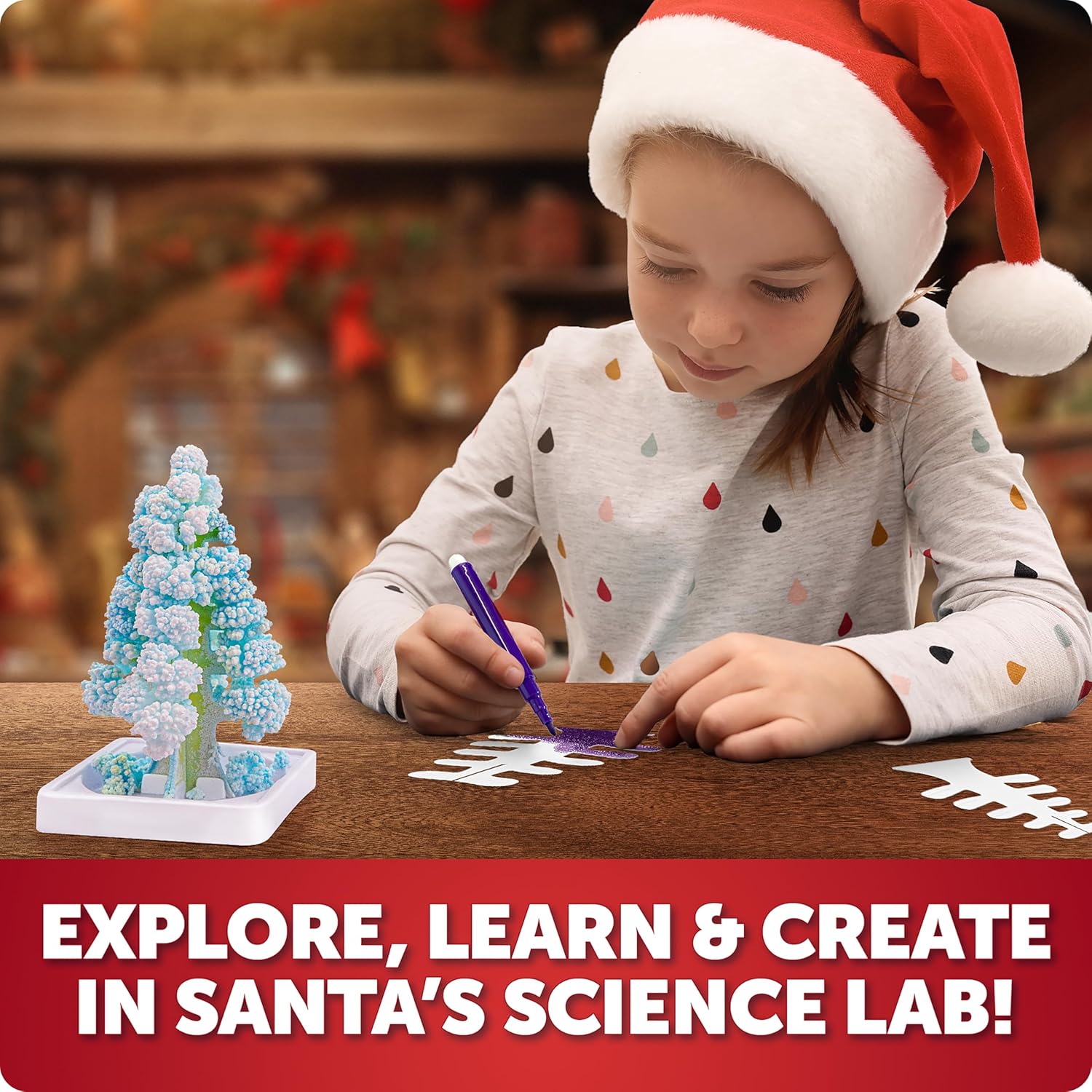 Thumbnail 1 de Blue Marble Santa's Christmas Science Workshop STEM kit for kids 🎁