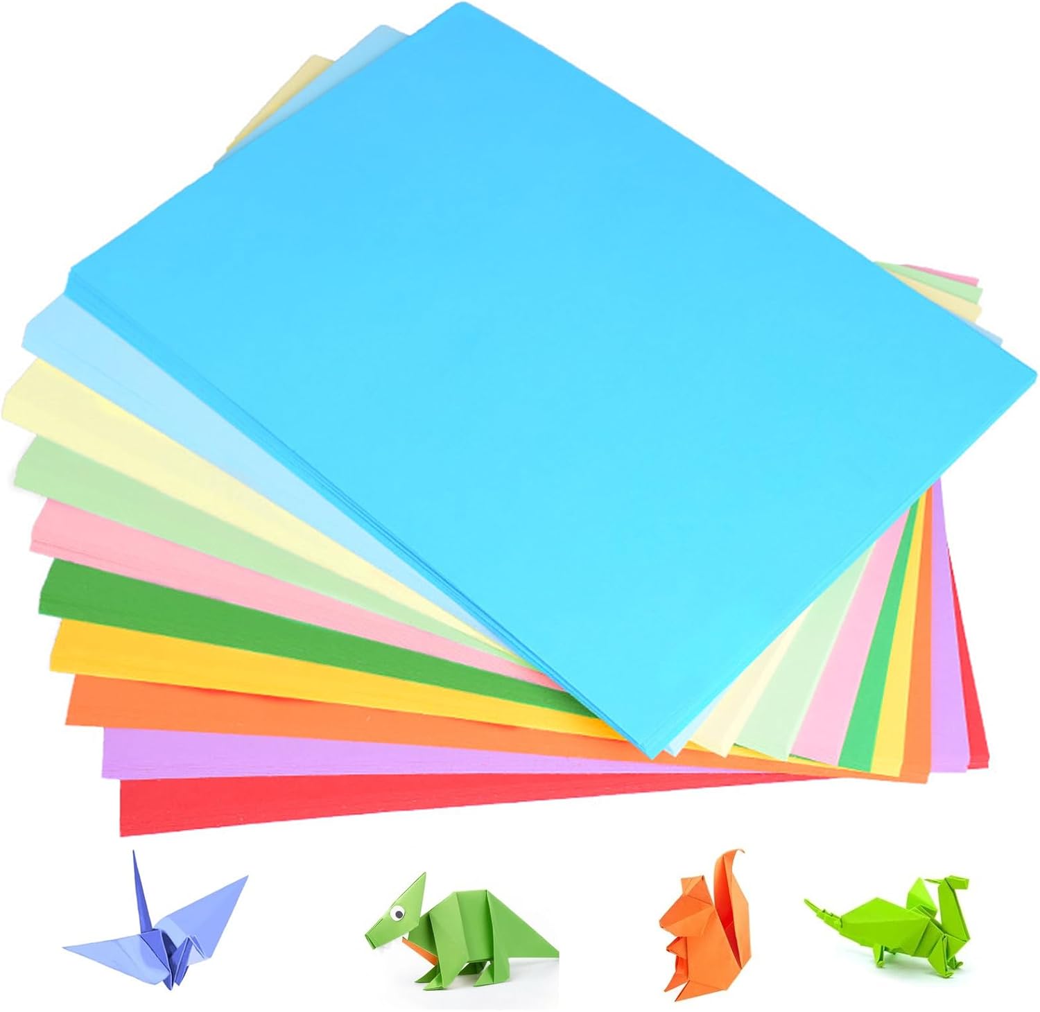 Imagen de Coloured Paper – 100 Sheets Pack, 120gsm, 10 Assorted Colours en OfertitasTOP