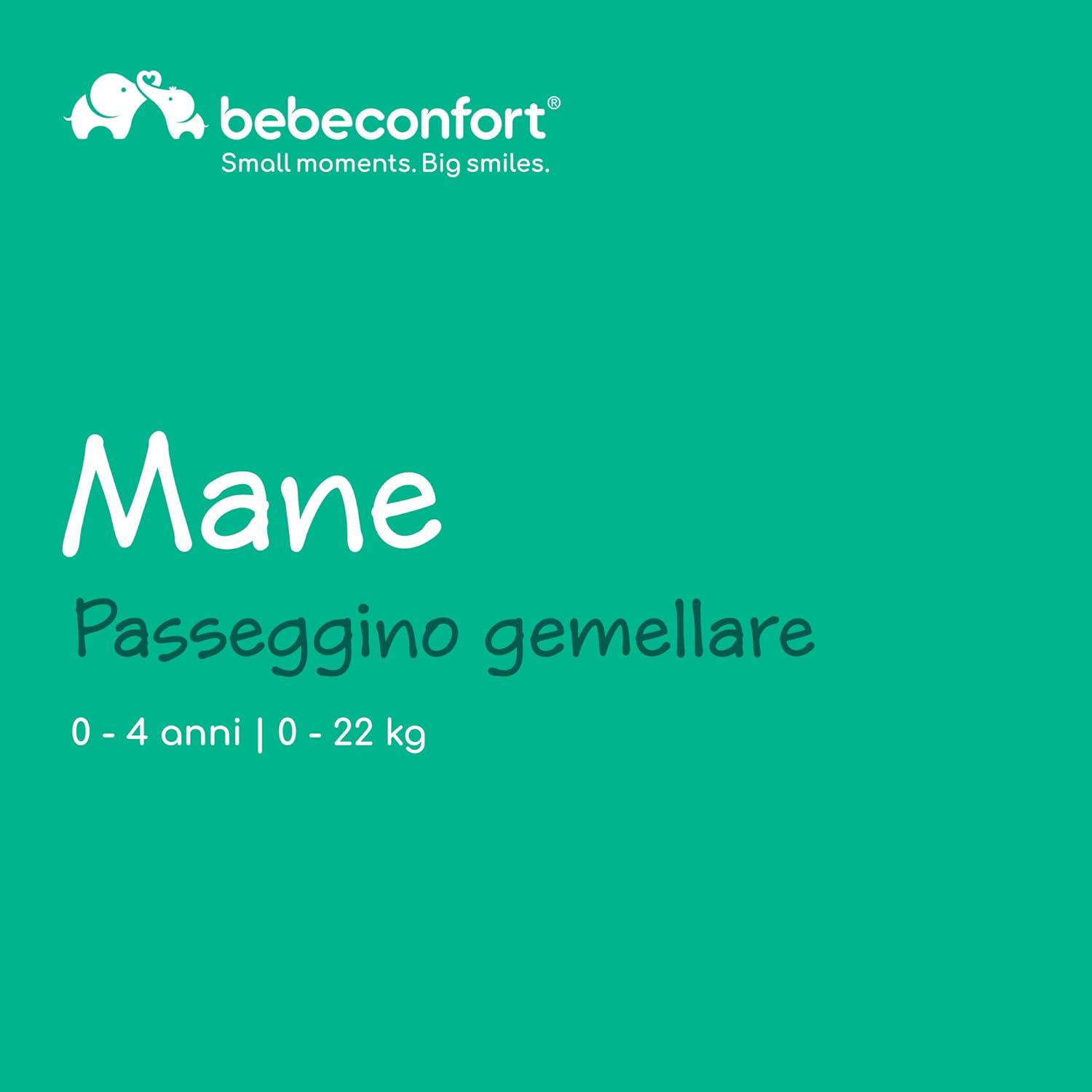 Detalle 2 de Bebeconfort Mane passeggino gemellare 0-22 kg 🚼