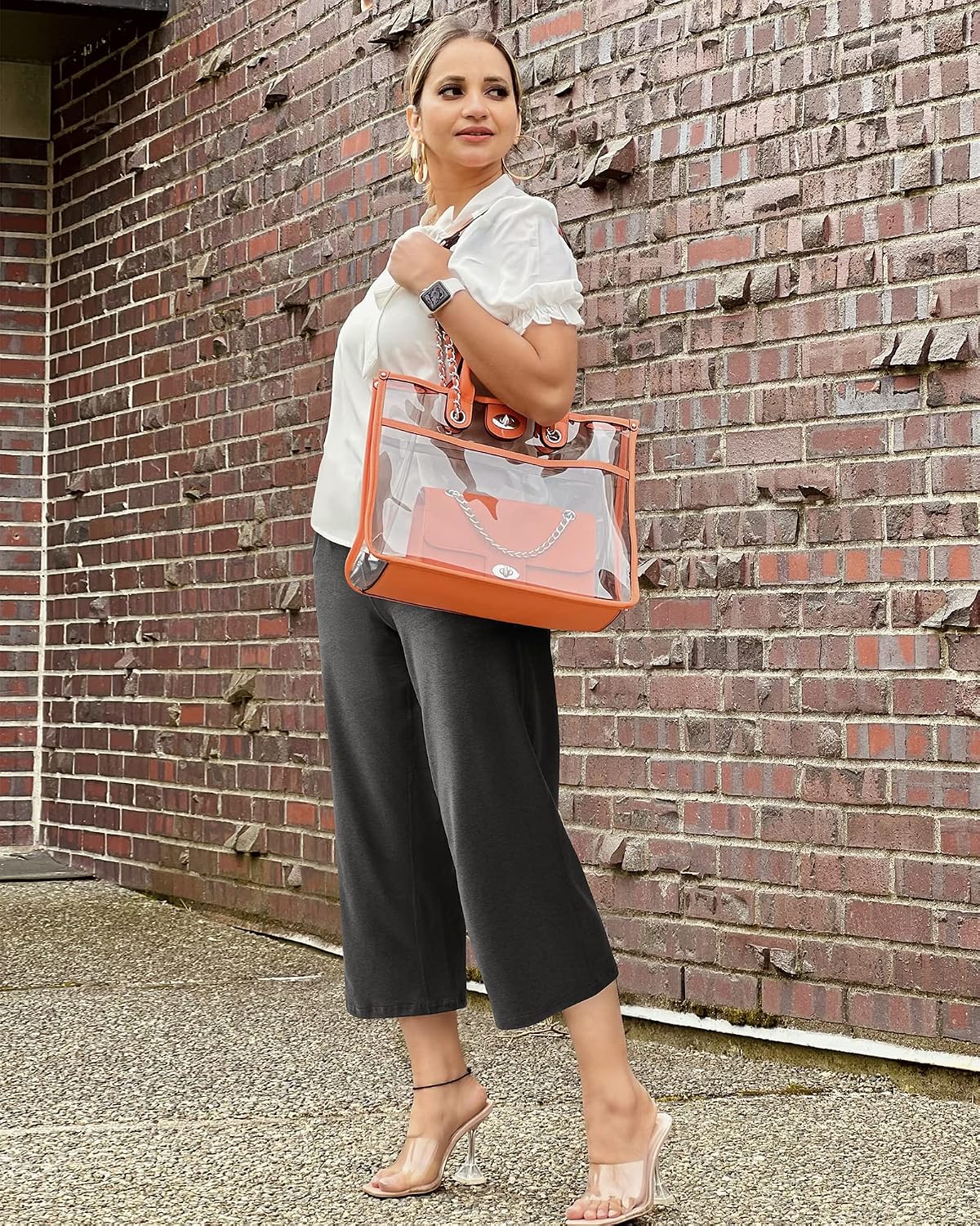 Detalle 2 de Promover Butterweiche Yogahose Caprihose Damen 🧘♀