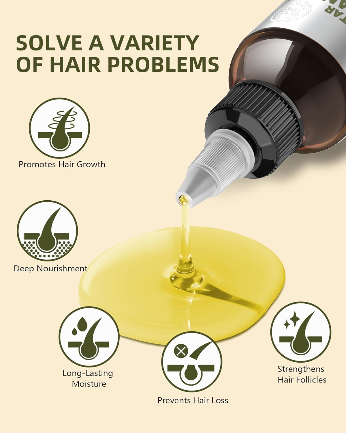 Detalle 2 de MOVRLYN Batana Oil for Hair, 4.23 fl oz, 100% Natural Formula