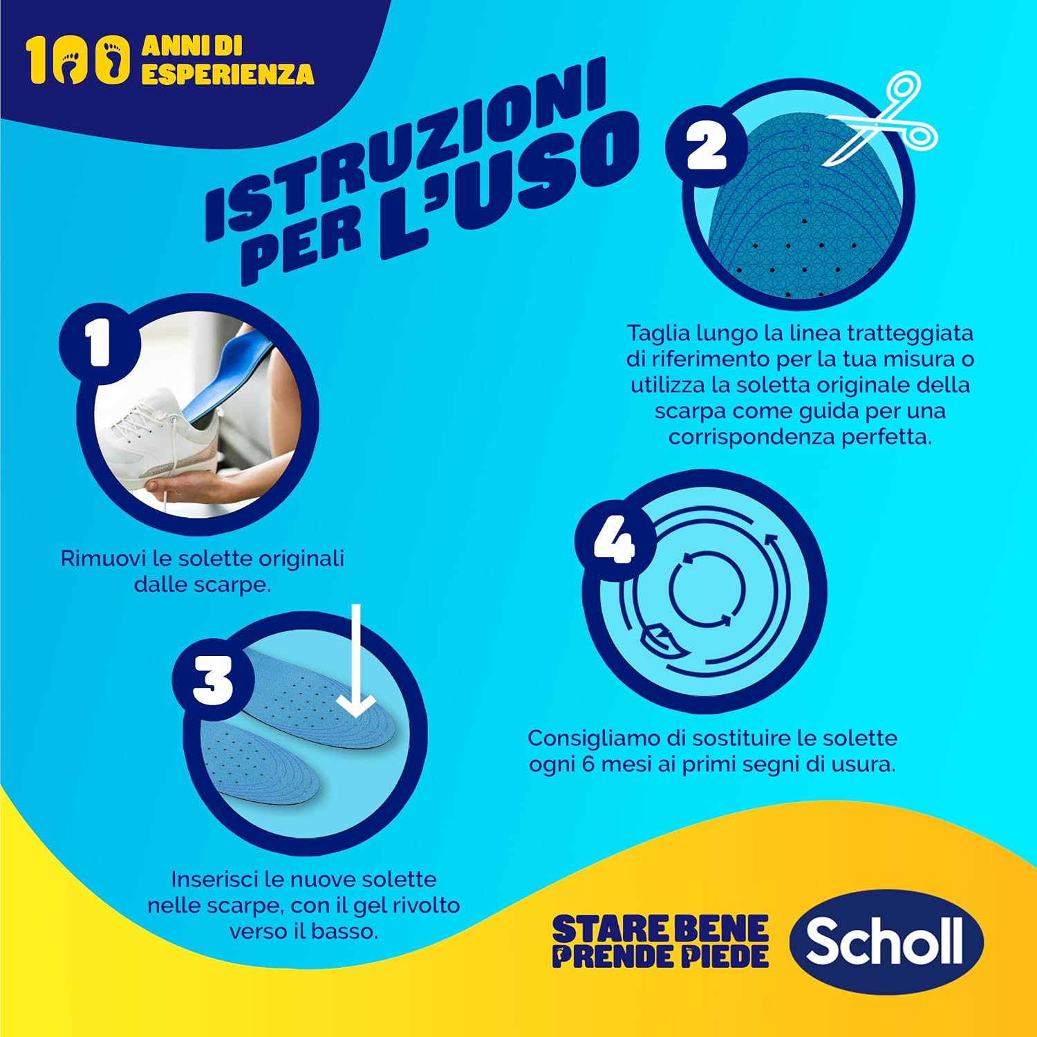 Detalle de Dr. Scholl's GelActiv Solette per Scarpe e Scarponcini da Lavoro – GelWave, Taglia 35.5–40.5