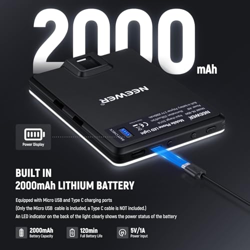 Thumbnail 4 de NEEWER LED Luz selfie 60 LED, 2000 mAh