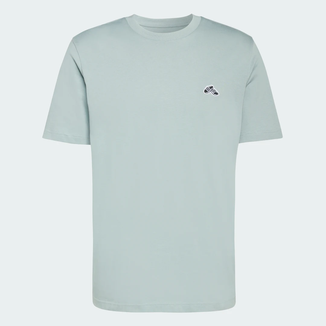 Detalle 2 de Camiseta estampada Summer Slide Trim de Adidas – verde