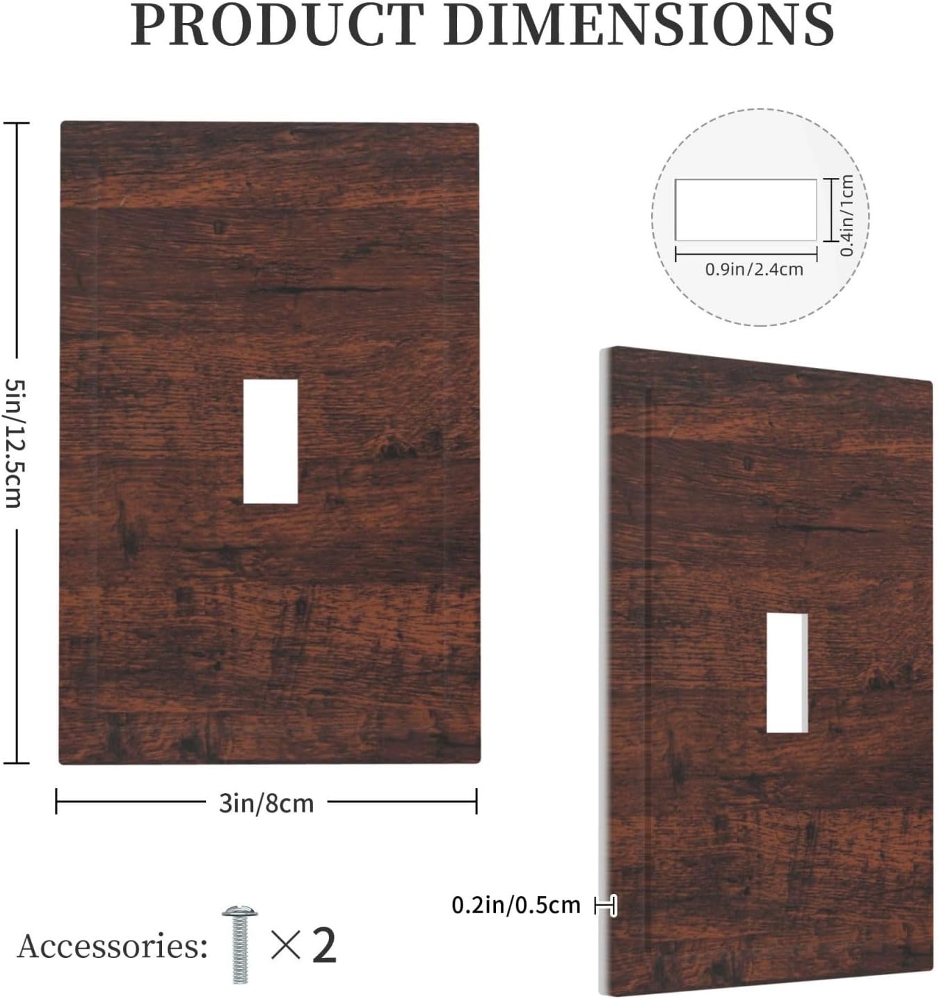 Detalle 1 de Vzptvhda Decorative Light Switch Cover, Single Toggle