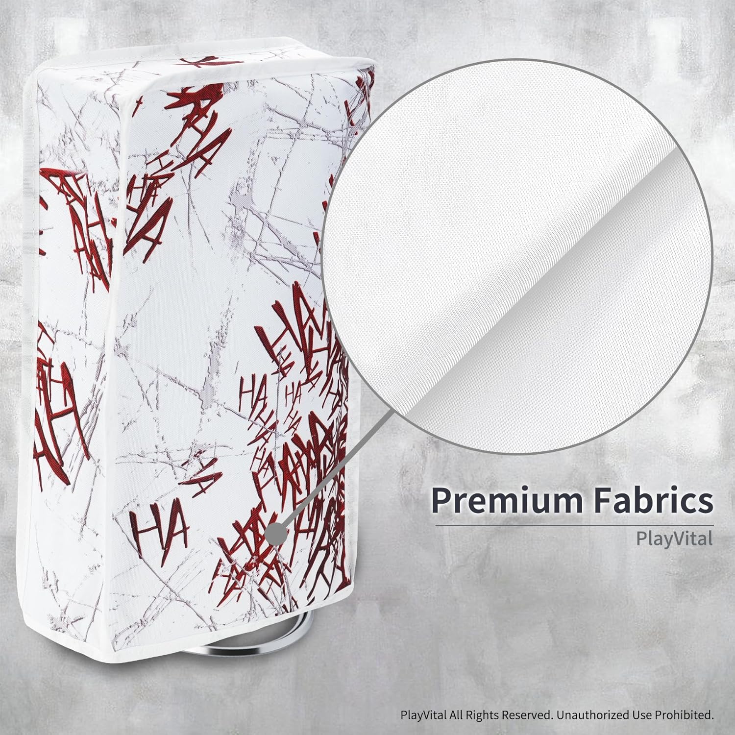 Thumbnail 4 de playvital Vertical Dust Cover for PS5 Slim Disc Edition (Vertical, New Smaller Design) – Nylon protector sleeve