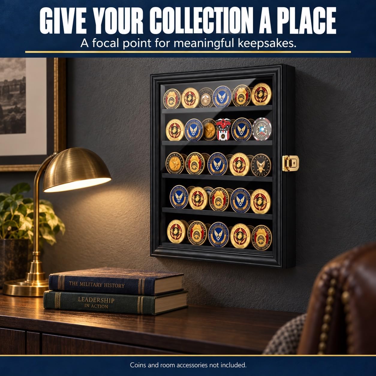 Thumbnail 5 de Jinchuan Military Challenge Coin Display Case Small 🪙