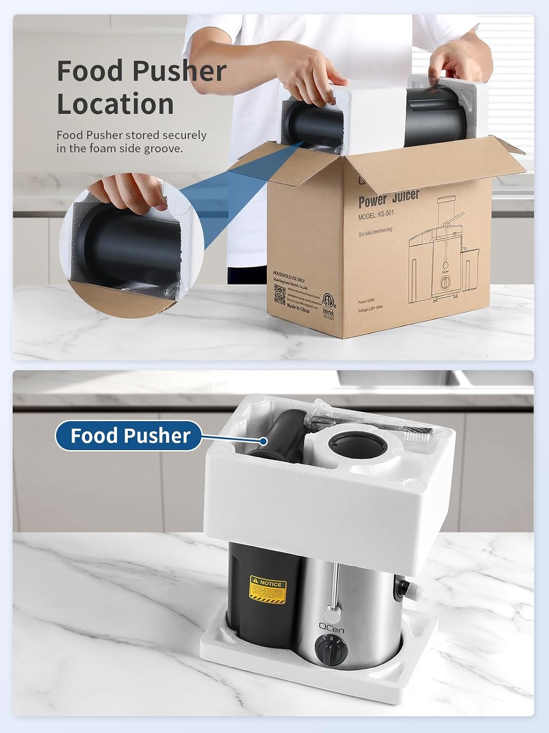 Thumbnail 3 de Qcen 800W Centrifugal Juicer