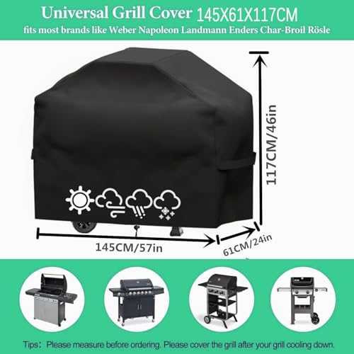 Detalle 2 de Jemkgeik Copertura Barbecue da Esterno 145x61x117 cm: protezione impermeabile per tutte le stagioni