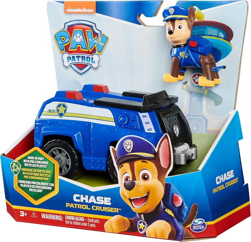Detalle 2 de Patrulla Canina 🚓 Coche Policía y Figura Chase - 15 cm