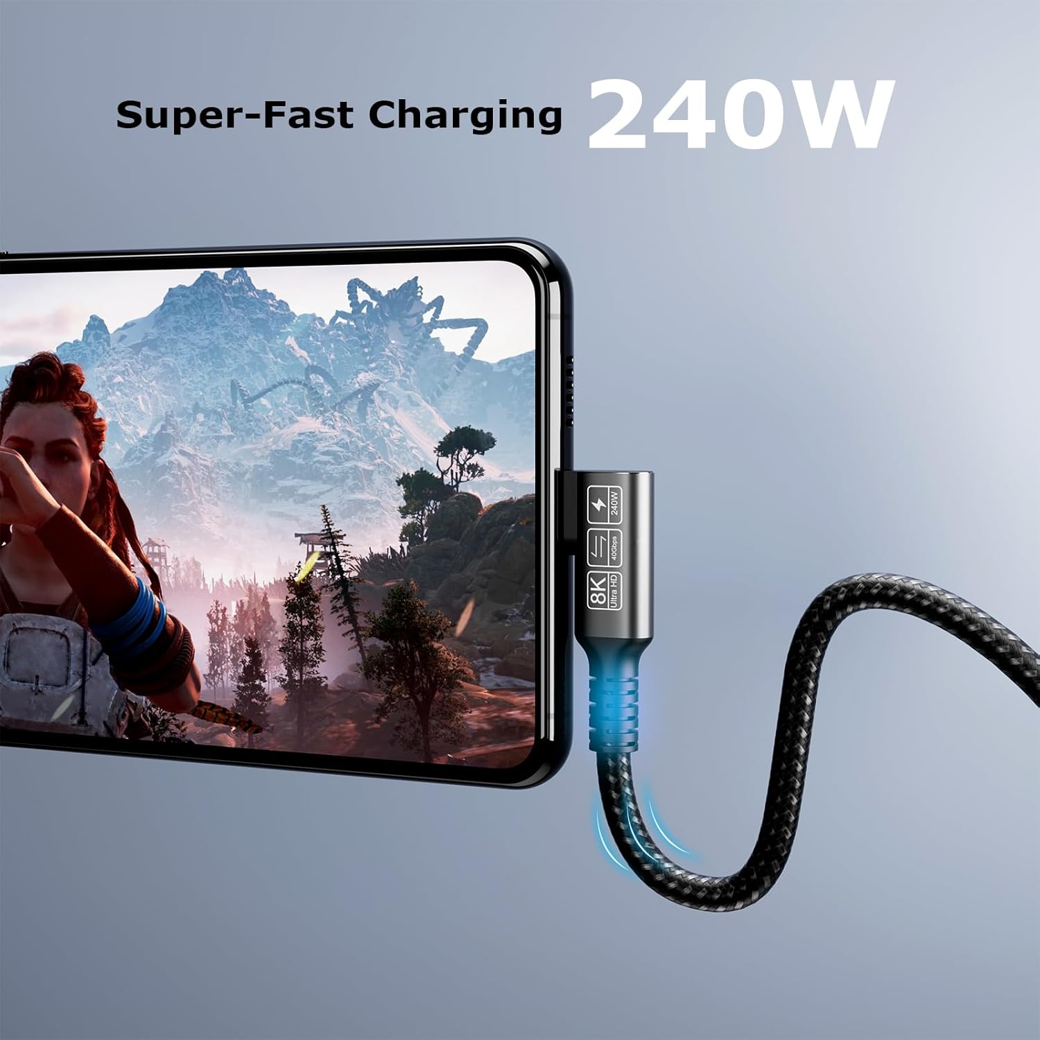 Thumbnail 3 de Cable Extensión USB 4 Thunderbolt 4 – Carga 240W, 40 Gbps ⚡