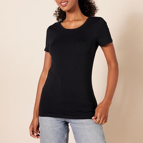 Detalle de Amazon Essentials Camiseta manga corta mujer L, pack 2