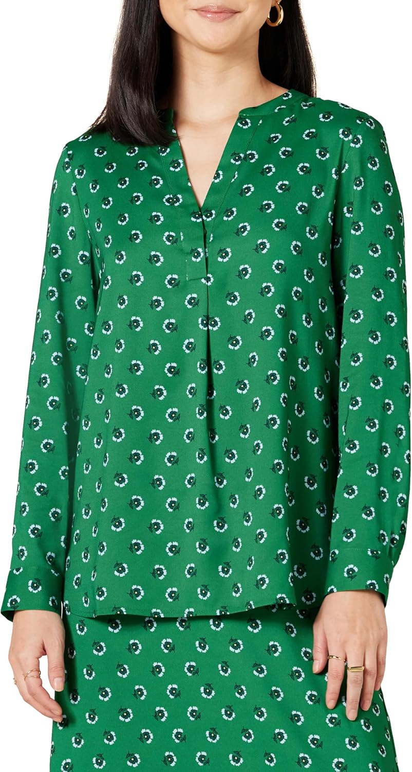 Thumbnail 6 de Amazon Essentials Damen Langärmlige Popover-Bluse aus Georgette mit lockerer Passform