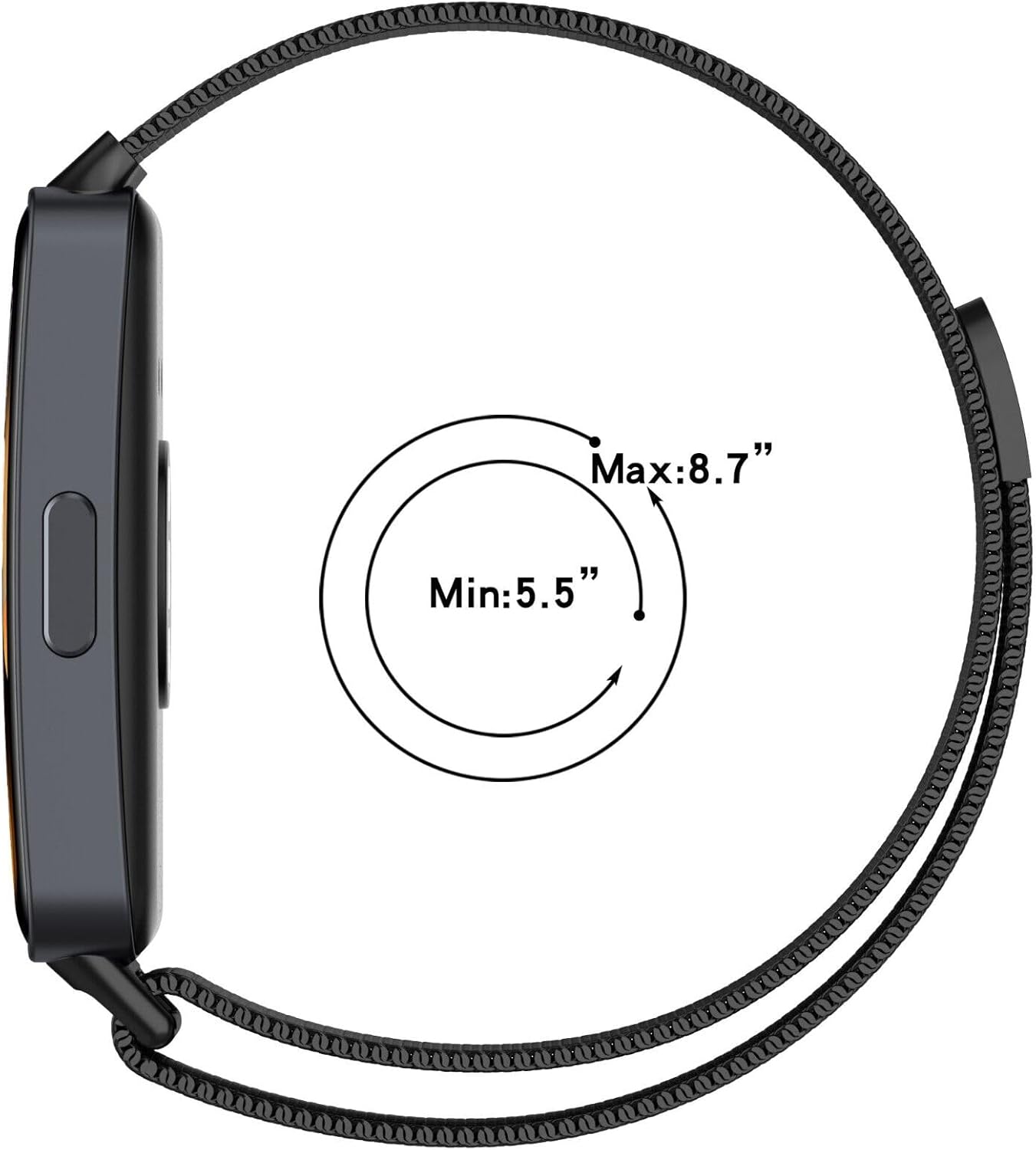 Thumbnail 4 de Panda Bobo Milanese stainless steel magnetic strap for Huawei Band 3/3 Pro/4 Pro