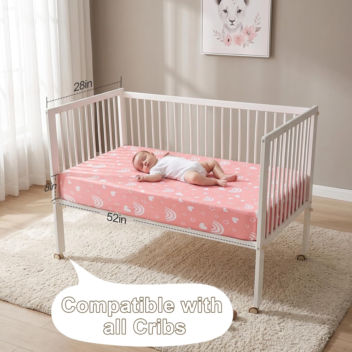 Detalle de Baby Crib Sheets, Microfiber