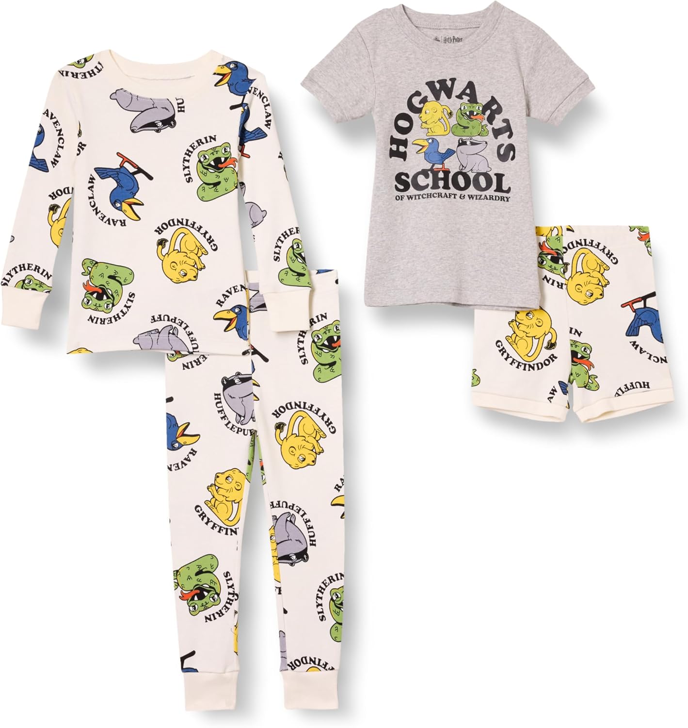 Thumbnail 5 de Amazon Essentials Unisex Kinder Schlafanzug (Eng anliegend) aus Baumwoll-Mikro-Rippstrick